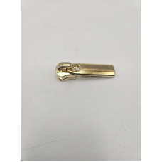 Cursore con tiretto per lampo Metallo mm 5 Oro conf. 5 pezzi Cursore con tiretto per lampo Metallo mm 5 Oro conf. 5 pezzi