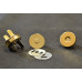 Conf. 5 pz.Chiusure magnetiche mm 18 Oro