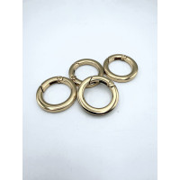 Anello a Moschettone FILO QUADRO 22mm ORO Anello a Moschettone FILO QUADRO 22mm ORO