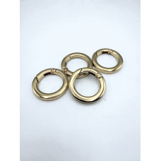 Anello a Moschettone FILO QUADRO 22mm ORO Anello a Moschettone FILO QUADRO 22mm ORO
