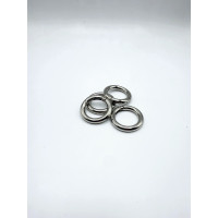 Anello a Moschettone FILO TONDO 25mm NICHEL Anello a Moschettone FILO TONDO 25mm NICHEL
