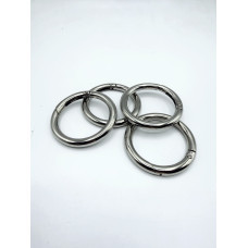 Anello a Moschettone a FILO TONDO 40mm NICHEL Anello a Moschettone a FILO TONDO 40mm NICHEL