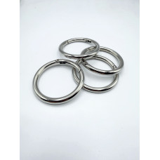 Anello a Moschettone a FILO TONDO 50mm NICHEL Anello a Moschettone a FILO TONDO 50mm NICHEL