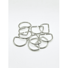 Mezzo Anello a D 40X4mm NICHEL Mezzo Anello a D 40X4mm NICHEL