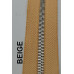 Cerniera lampo metallo spazzolata mm 5 oro