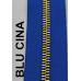 Cerniera lampo metallo spazzolata mm 5 oro