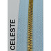 Cerniera lampo metallo spazzolata mm 5 oro