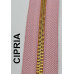 Cerniera lampo metallo spazzolata mm 5 oro