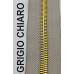 Cerniera lampo metallo spazzolata mm 5 oro