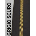 Cerniera lampo metallo spazzolata mm 5 oro