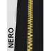 Cerniera lampo metallo spazzolata mm 5 oro