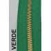 Cerniera lampo metallo spazzolata mm 5 oro