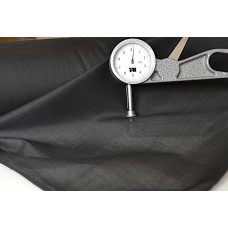 Garzina cotone/polyestere in semplice grezzo o nero h 150 cm