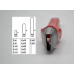 Fustella a martello ovale da mm 18 x 4 - 20 x 4