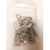 Cursori nichel tiretto goccia per lampo a spirale nylon mm 6 - Confezione 10 pezzi Cursori nichel tiretto goccia per lampo a spirale nylon mm 6 - Confezione 10 pezzi