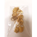 Cursori ORO con anello per lampo a spirale continua nylon mm 6 - Confezione 10 pezzi Cursori ORO con anello per lampo a spirale continua nylon mm 6 - Confezione 10 pezzi