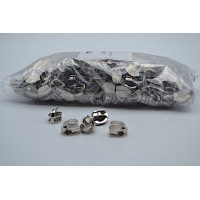 Cursori nichel  a ponte alzato per lampo a spirale nylon mm 6 -  Conf. 250 pezzi