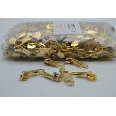Cursori Oro tiretto a goccia per lampo nylon mm 6 - Conf. 250  pezzi
