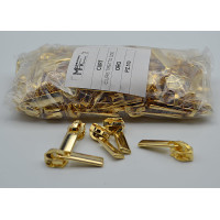 Cursori Oro con tiretto per lampo a spirale nylon mm 6 - Conf. 100 pezzi