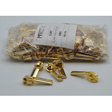 Cursori Oro con tiretto per lampo a spirale nylon mm 6 - Conf. 100 pezzi