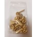 Cursori Oro con tiretto per lampo a spirale nylon mm 6 -  Confezione 10 pezzi
