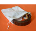 Sacchetto per cinture cm 20x25 in cotone grezzo