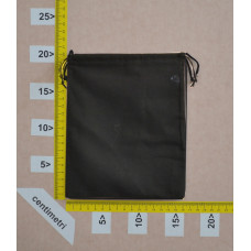 Sacchetto per piccola pelletteria cm 16x20 in cotone  Nero